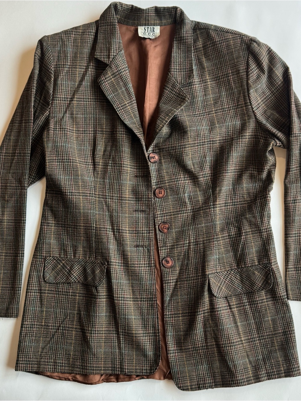 Star CCC Oversized Brown Blazer Vintage